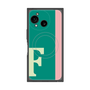 プレミアムスクエアケース with SnapMag［ オリジナル - initial color line - F green ］
