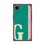 プレミアムスクエアケース with SnapMag［ オリジナル - initial color line - G green ］