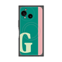 プレミアムスクエアケース with SnapMag［ オリジナル - initial color line - G green ］