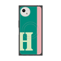 プレミアムスクエアケース with SnapMag［ オリジナル - initial color line - H green ］