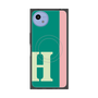 プレミアムスクエアケース with SnapMag［ オリジナル - initial color line - H green ］