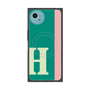 プレミアムスクエアケース with SnapMag［ オリジナル - initial color line - H green ］