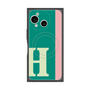 プレミアムスクエアケース with SnapMag［ オリジナル - initial color line - H green ］