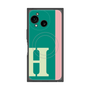 プレミアムスクエアケース with SnapMag［ オリジナル - initial color line - H green ］