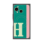 プレミアムスクエアケース with SnapMag［ オリジナル - initial color line - H green ］