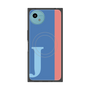 プレミアムスクエアケース with SnapMag［ オリジナル - initial color line - J blue ］