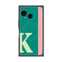 プレミアムスクエアケース with SnapMag［ オリジナル - initial color line - K green ］