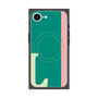 プレミアムスクエアケース with SnapMag［ オリジナル - initial color line - L green ］