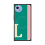 プレミアムスクエアケース with SnapMag［ オリジナル - initial color line - L green ］