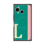 プレミアムスクエアケース with SnapMag［ オリジナル - initial color line - L green ］