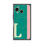 プレミアムスクエアケース with SnapMag［ オリジナル - initial color line - L green ］