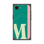 プレミアムスクエアケース with SnapMag［ オリジナル - initial color line - M green ］