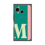 プレミアムスクエアケース with SnapMag［ オリジナル - initial color line - M green ］