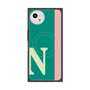 プレミアムスクエアケース with SnapMag［ オリジナル - initial color line - N green ］