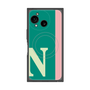 プレミアムスクエアケース with SnapMag［ オリジナル - initial color line - N green ］