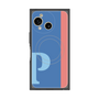 プレミアムスクエアケース with SnapMag［ オリジナル - initial color line - P blue ］