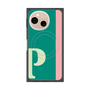 プレミアムスクエアケース with SnapMag［ オリジナル - initial color line - P green ］