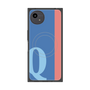 プレミアムスクエアケース with SnapMag［ オリジナル - initial color line - Q blue ］