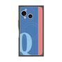 プレミアムスクエアケース with SnapMag［ オリジナル - initial color line - Q blue ］