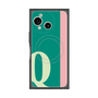 プレミアムスクエアケース with SnapMag［ オリジナル - initial color line - Q green ］
