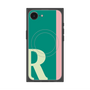 プレミアムスクエアケース with SnapMag［ オリジナル - initial color line - R green ］