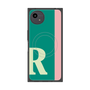 プレミアムスクエアケース with SnapMag［ オリジナル - initial color line - R green ］