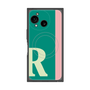 プレミアムスクエアケース with SnapMag［ オリジナル - initial color line - R green ］