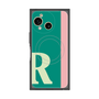 プレミアムスクエアケース with SnapMag［ オリジナル - initial color line - R green ］