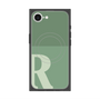 プレミアムスクエアケース with SnapMag［ オリジナル - initial two tone - R green ］