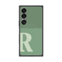 プレミアムスクエアケース with SnapMag［ オリジナル - initial two tone - R green ］