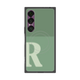 プレミアムスクエアケース with SnapMag［ オリジナル - initial two tone - R green ］