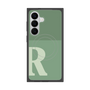 プレミアムスクエアケース with SnapMag［ オリジナル - initial two tone - R green ］