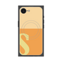 プレミアムスクエアケース with SnapMag［ オリジナル - initial two tone - S orange ］