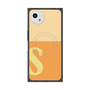 プレミアムスクエアケース with SnapMag［ オリジナル - initial two tone - S orange ］