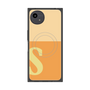プレミアムスクエアケース with SnapMag［ オリジナル - initial two tone - S orange ］