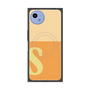 プレミアムスクエアケース with SnapMag［ オリジナル - initial two tone - S orange ］