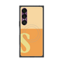 プレミアムスクエアケース with SnapMag［ オリジナル - initial two tone - S orange ］