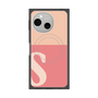プレミアムスクエアケース with SnapMag［ オリジナル - initial two tone - S pink ］