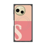 プレミアムスクエアケース with SnapMag［ オリジナル - initial two tone - S pink ］