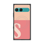 プレミアムスクエアケース with SnapMag［ オリジナル - initial two tone - S pink ］