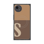 プレミアムスクエアケース with SnapMag［ オリジナル - initial two tone - S brown ］