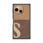 プレミアムスクエアケース with SnapMag［ オリジナル - initial two tone - S brown ］