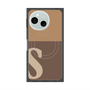 プレミアムスクエアケース with SnapMag［ オリジナル - initial two tone - S brown ］