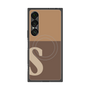 プレミアムスクエアケース with SnapMag［ オリジナル - initial two tone - S brown ］