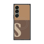 プレミアムスクエアケース with SnapMag［ オリジナル - initial two tone - S brown ］