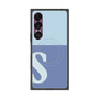 プレミアムスクエアケース with SnapMag［ オリジナル - initial two tone - S blue ］