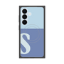 プレミアムスクエアケース with SnapMag［ オリジナル - initial two tone - S blue ］