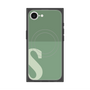 プレミアムスクエアケース with SnapMag［ オリジナル - initial two tone - S green ］