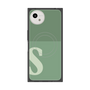 プレミアムスクエアケース with SnapMag［ オリジナル - initial two tone - S green ］