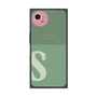 プレミアムスクエアケース with SnapMag［ オリジナル - initial two tone - S green ］
